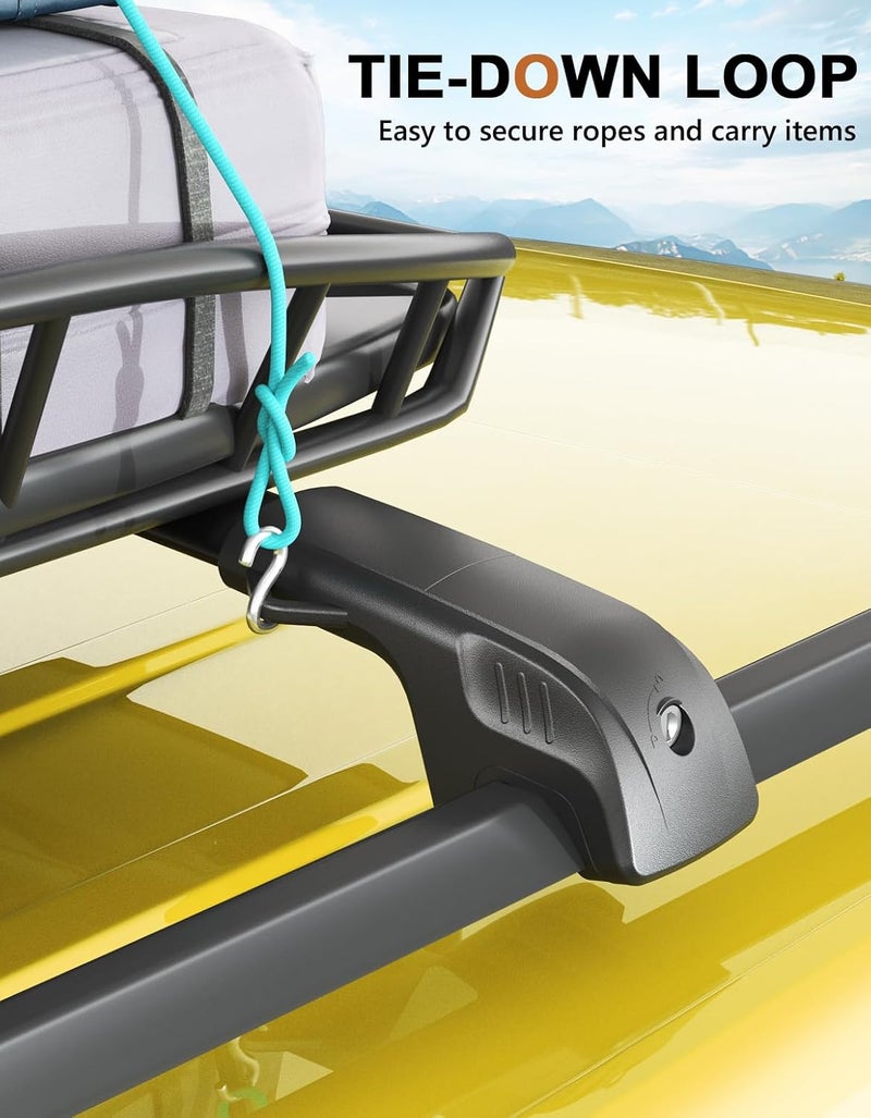 wonderdriver 300lbs Lockable Roof Rack Cross Bars Compatible with Subaru Crosstrek Wilderness 2024 2025 2026 with Raised Side Rails, Heavy Duty Aluminum Roof Rails Crossbars Rooftop Luggage - Image 5